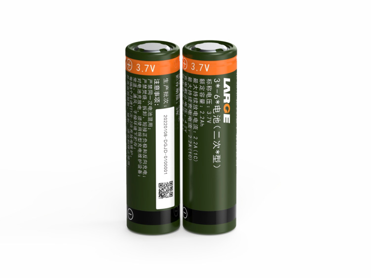 过针刺18650 3.7V 2200mAh